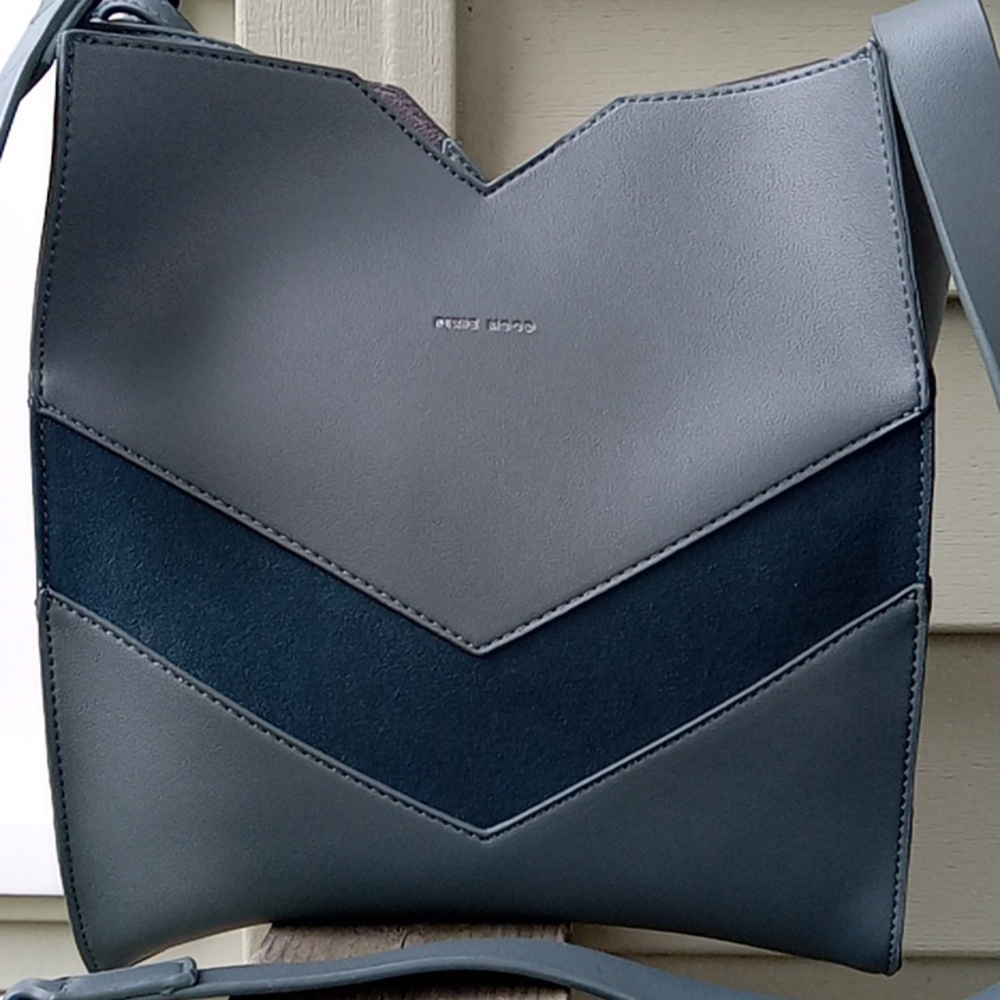Pixie Mood teal vegan leather crossbody with wallet